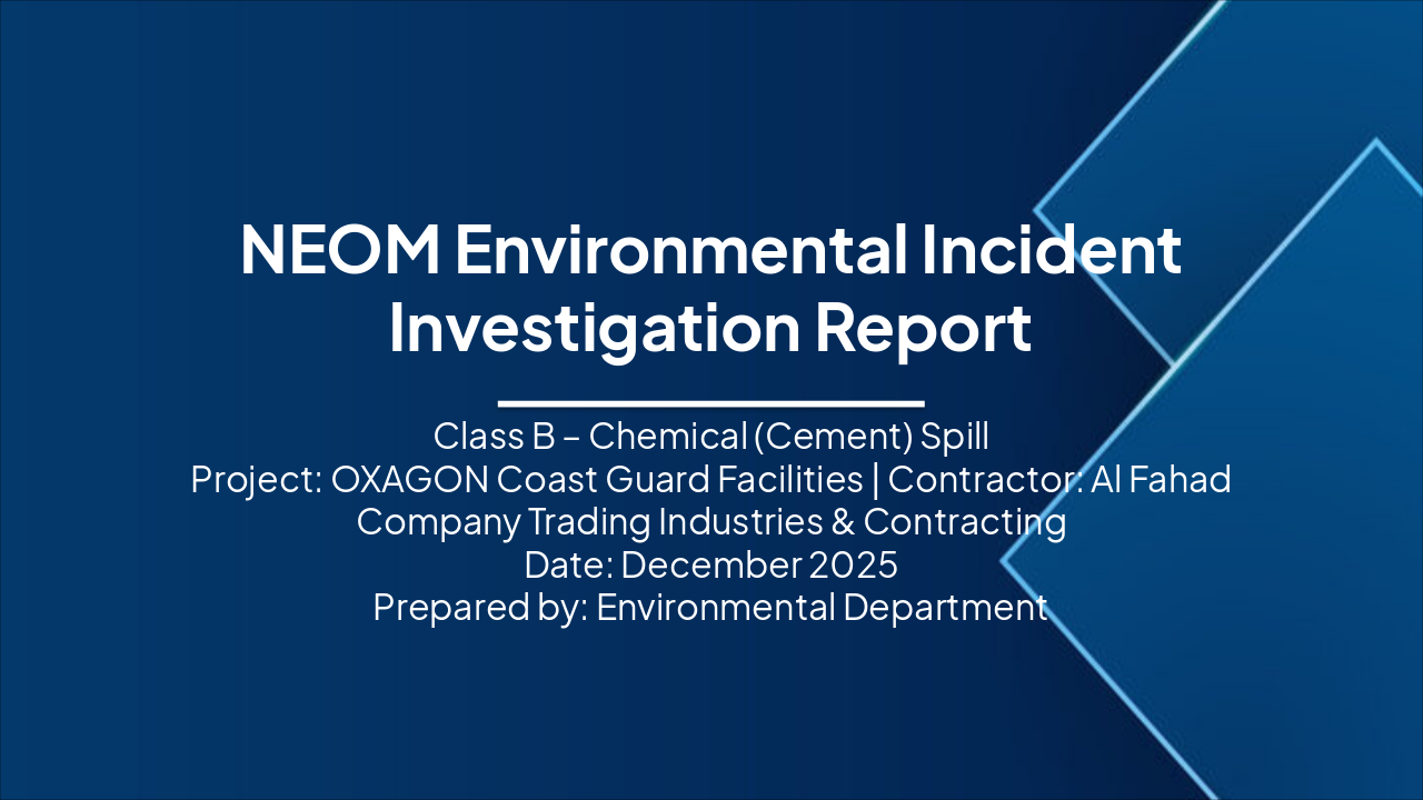 Class B Cement Spill Investigation - OXAGON