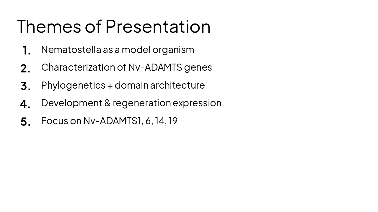 Slide 2 - Themes of Presentation