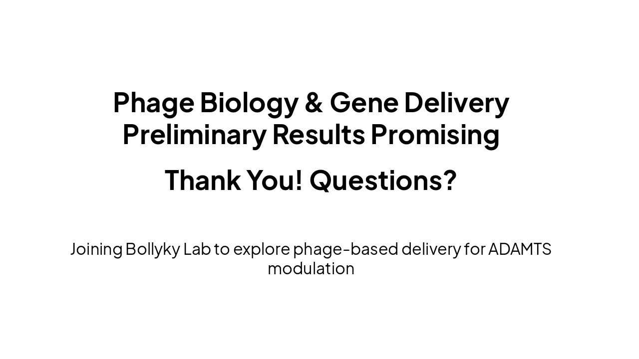 Slide 21 - Bollyky Lab Work & Thank You