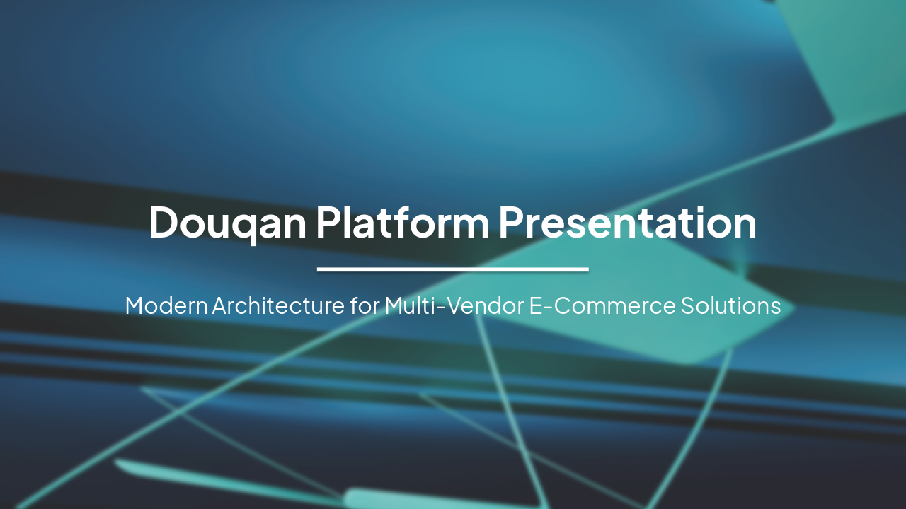 Slide 1 - Douqan Platform Presentation