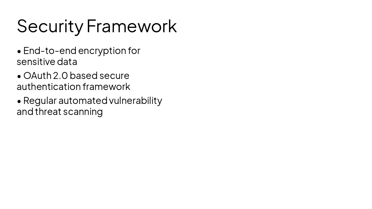 Slide 11 - Security Framework