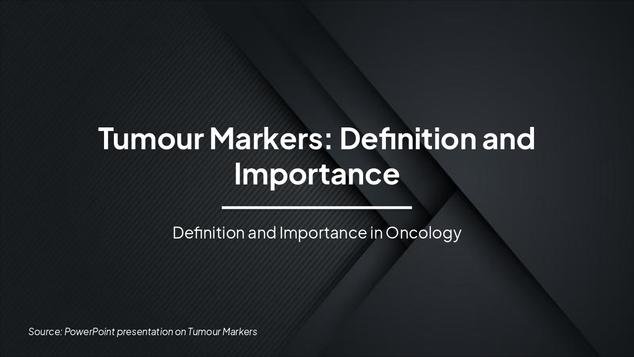 Tumour Markers: Cancer Diagnosis Guide (35 chars)