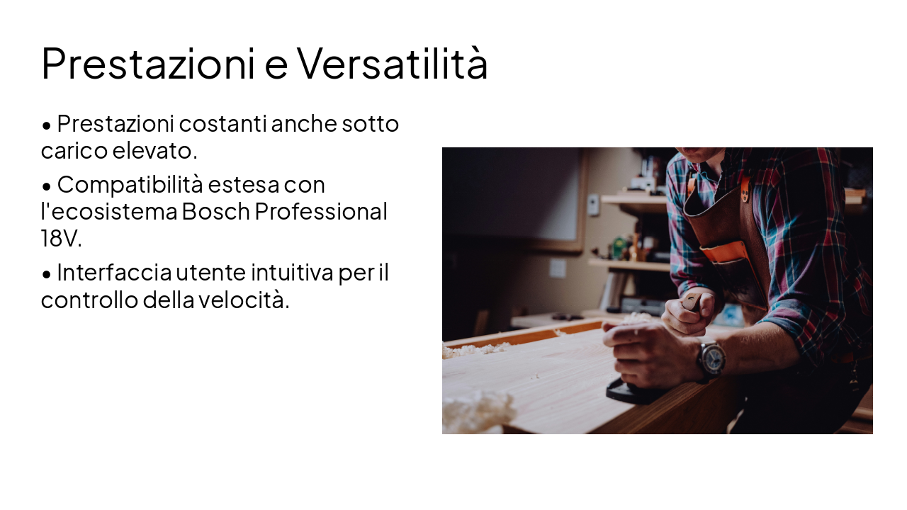 Slide 6 - Prestazioni e Versatilità