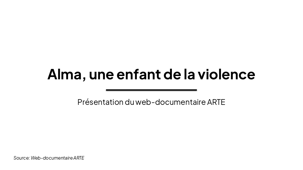 Alma: Analyse du Web-Doc ARTE (38 chars)