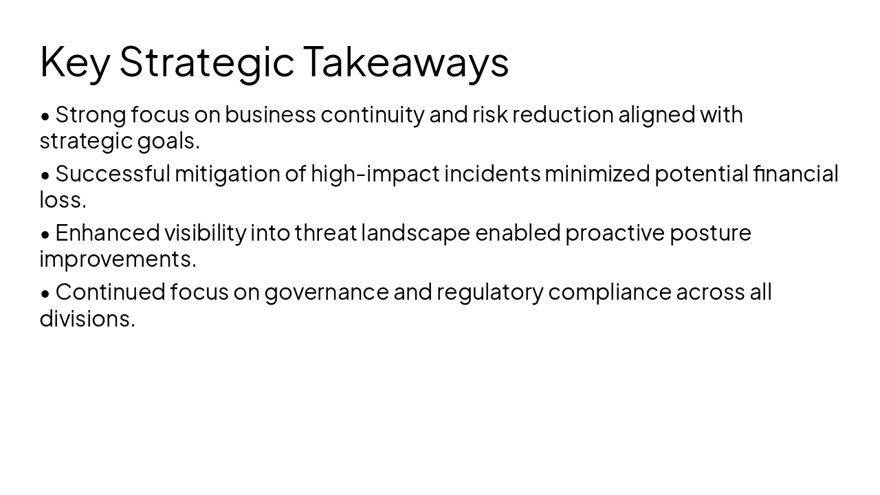 Slide 5 - Key Strategic Takeaways
