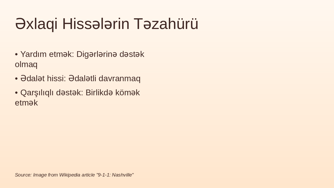 Slide 9 - Əxlaqi Hissələrin Təzahürü