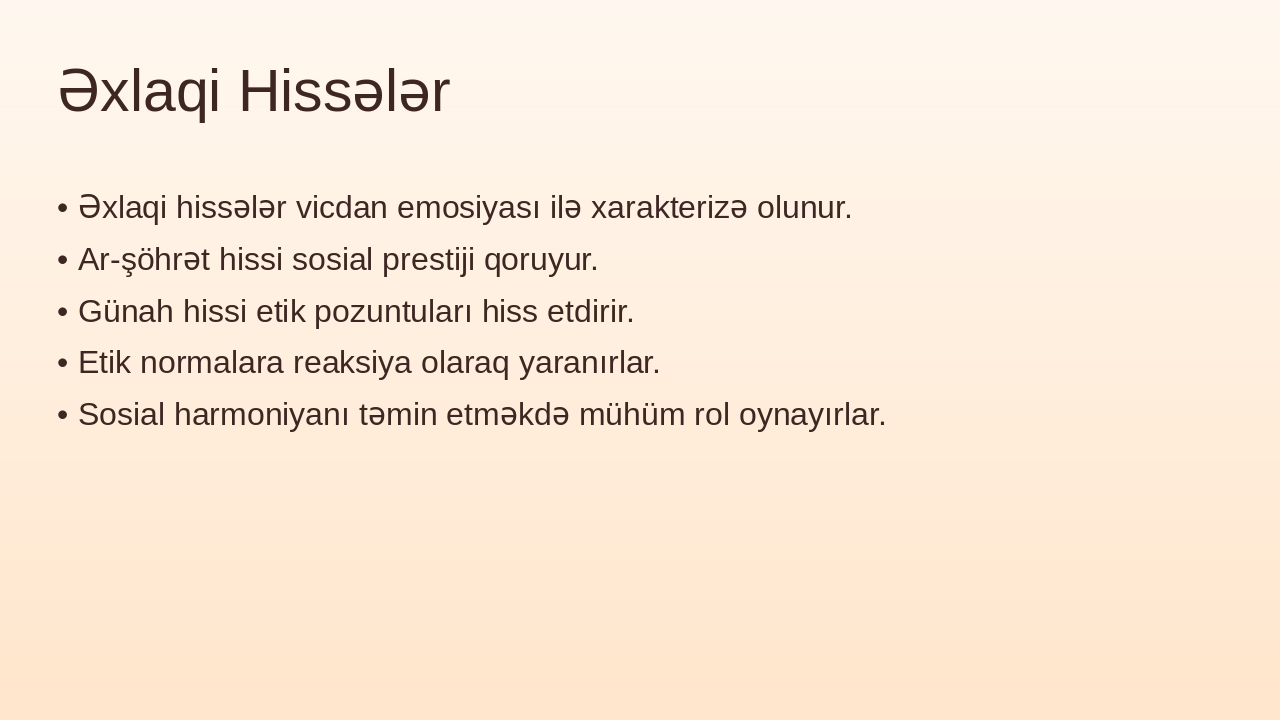 Slide 7 - Əxlaqi Hissələr