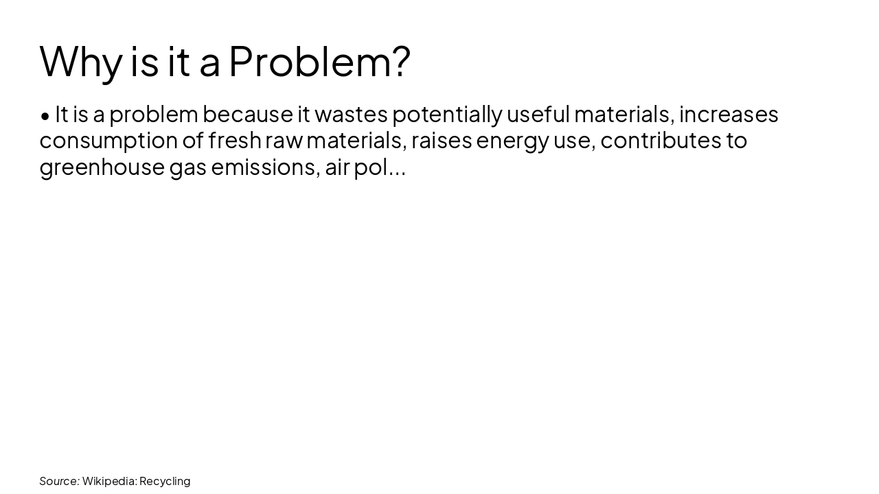 Slide 4 - Why is it a Problem?