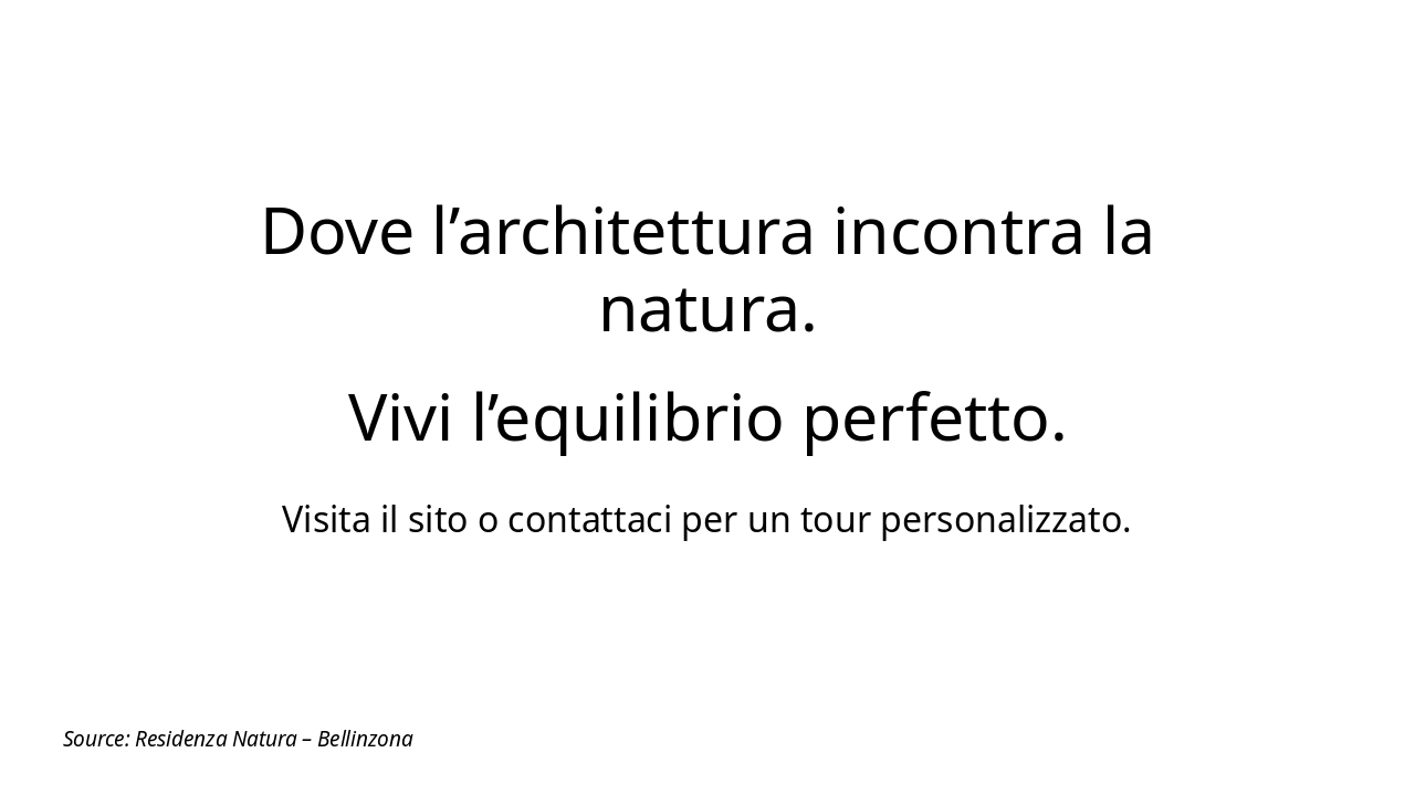 Slide 12 - Unisciti a Residenza Natura