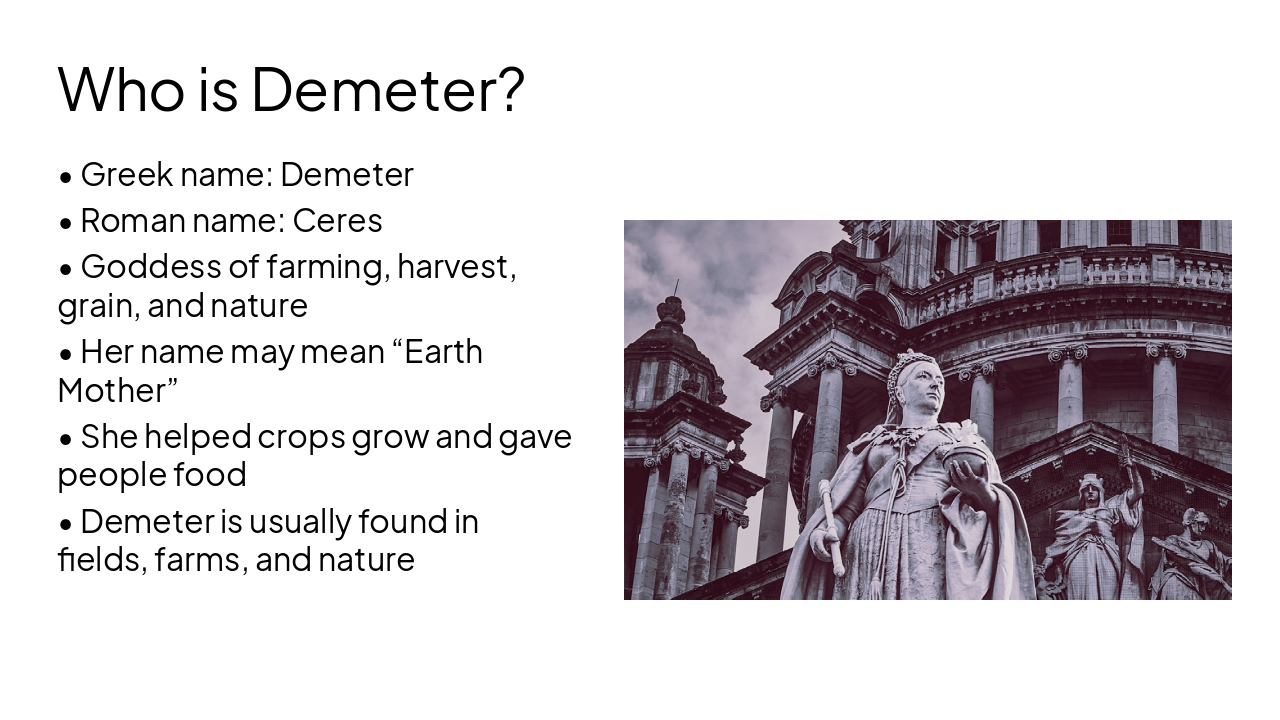 Slide 2 - Who is Demeter?
