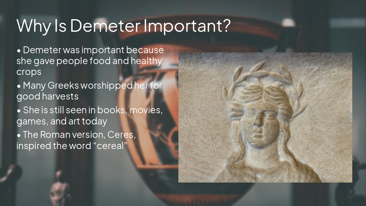 Slide 6 - Why Is Demeter Important?