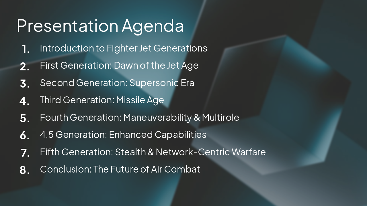 Slide 2 - Presentation Agenda