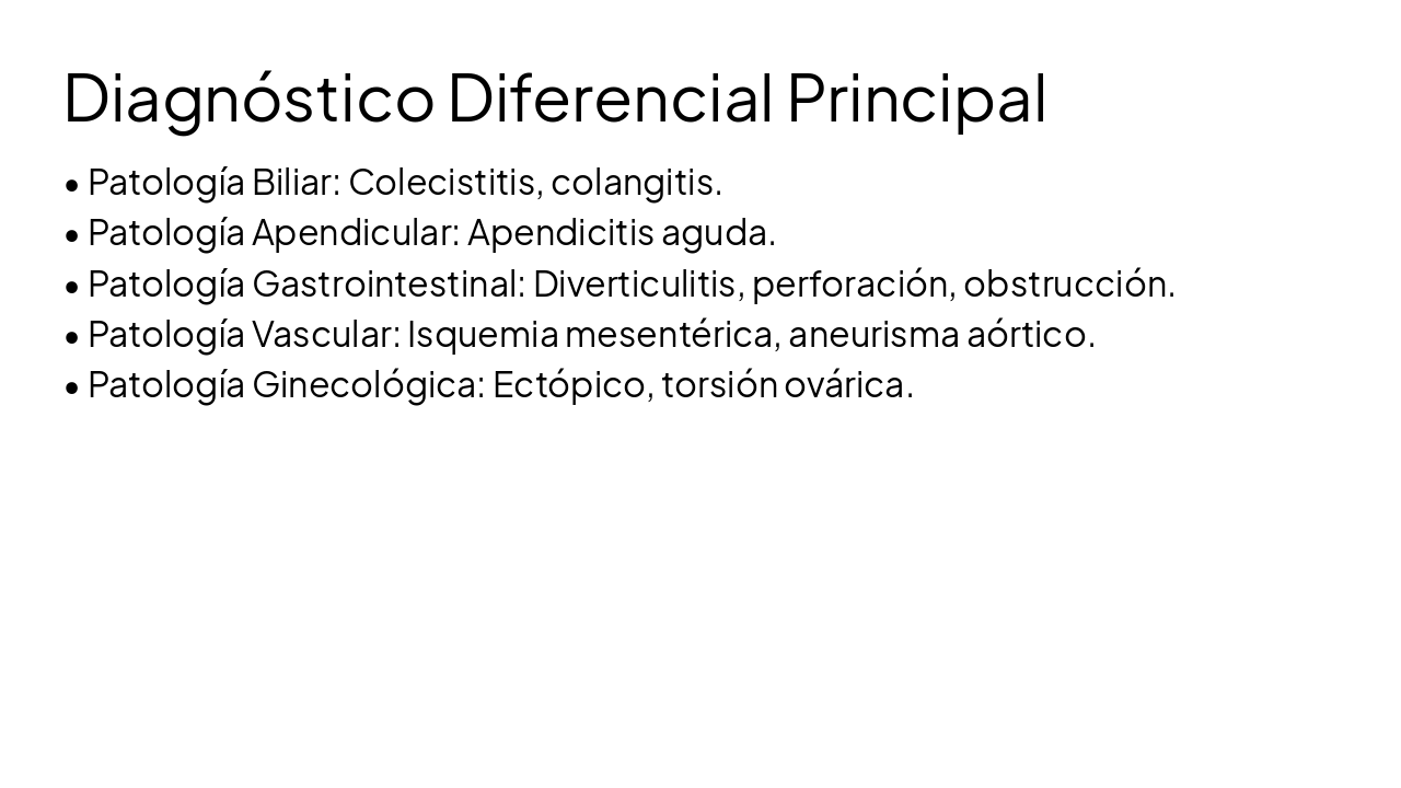 Slide 14 - Diagnóstico Diferencial Principal