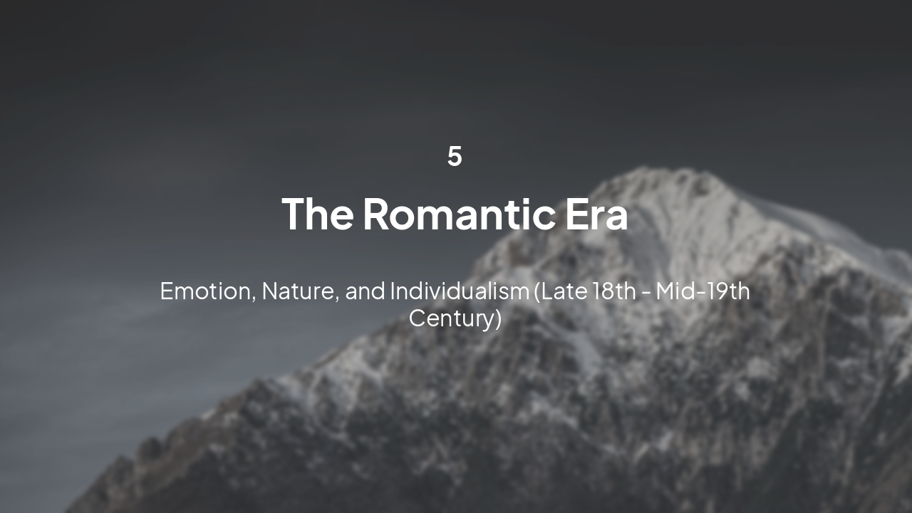 Slide 15 - The Romantic Era