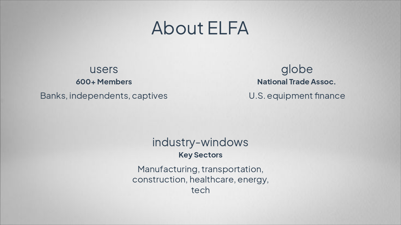 ELFA: U.S. Equipment Finance Overview (34 chars)