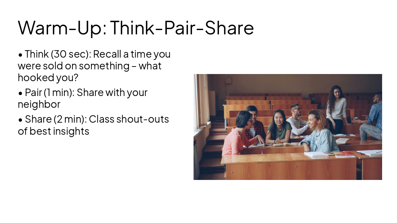 Slide 6 - Warm-Up: Think-Pair-Share