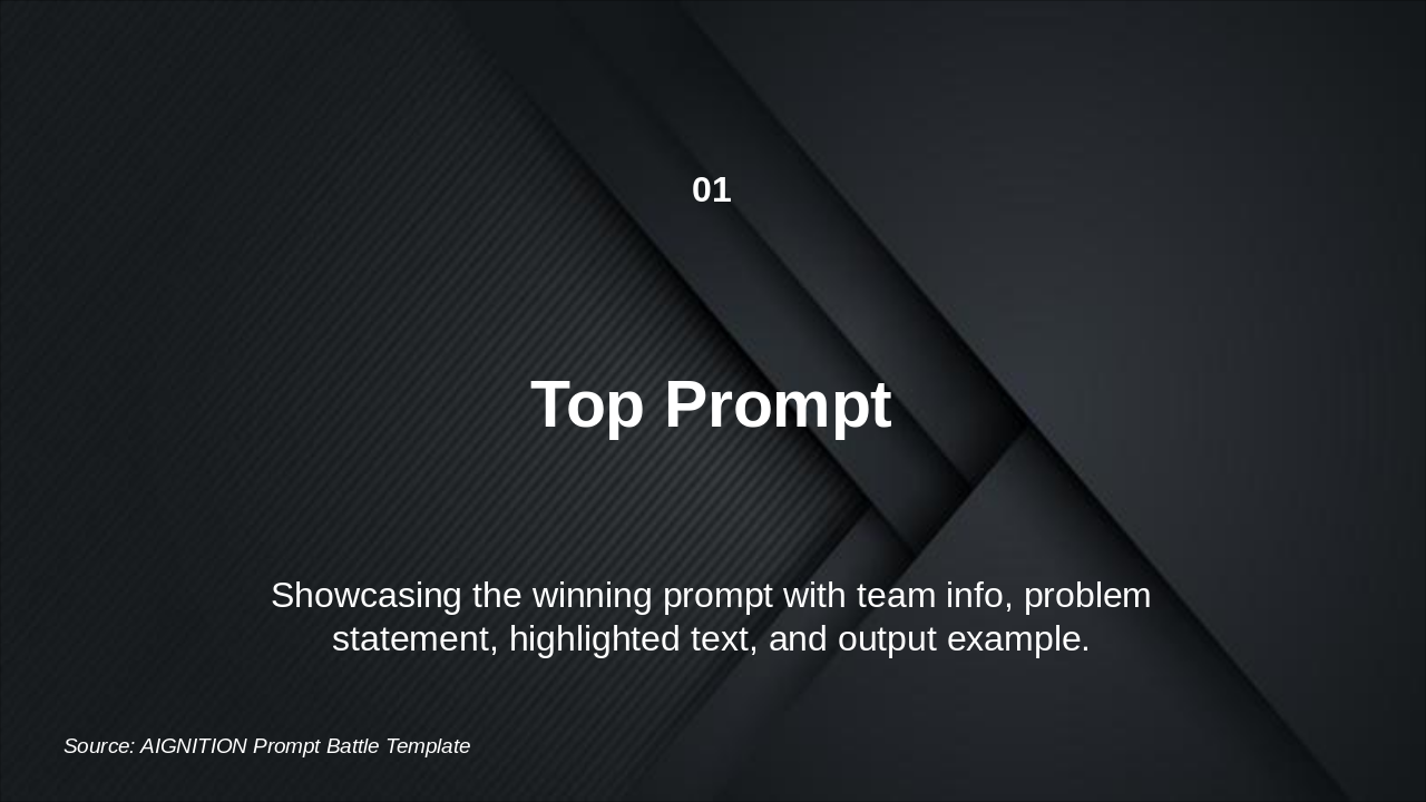 AIGNITION Prompt Battle Template