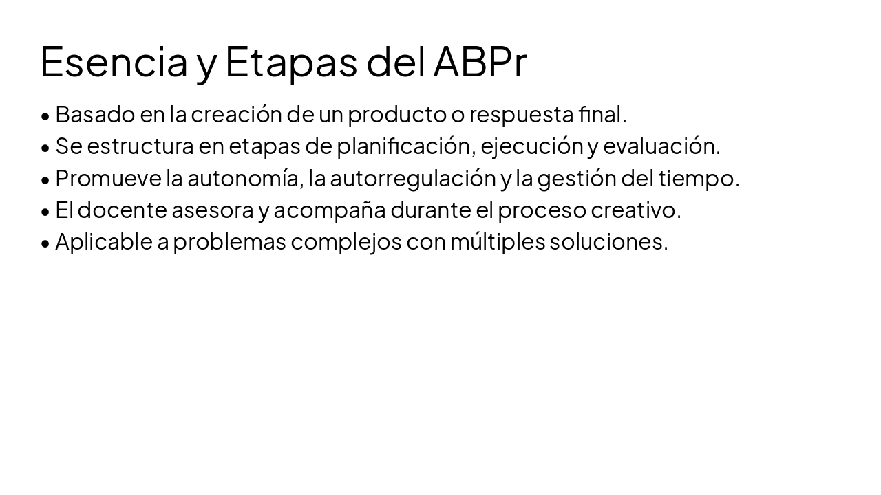 Slide 7 - Esencia y Etapas del ABPr