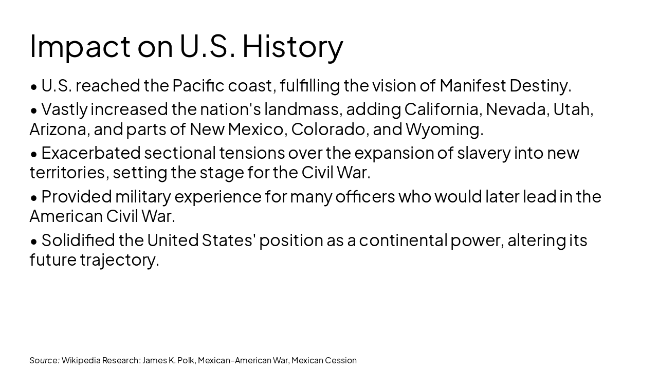 Slide 8 - Impact on U.S. History