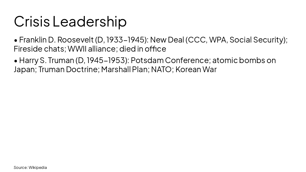 Slide 14 - Crisis Leadership