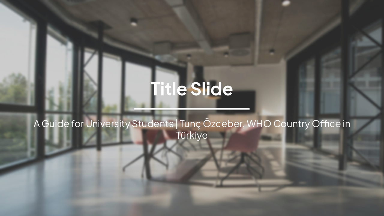 Slide 1 - Title Slide