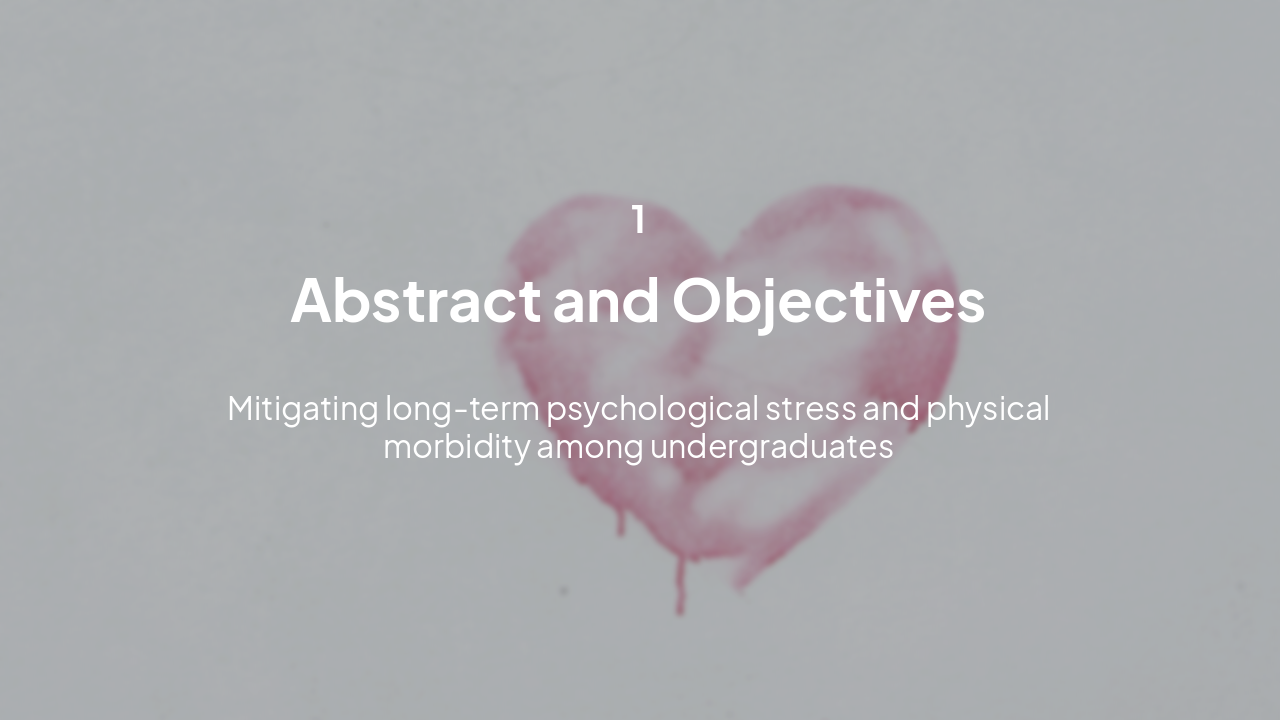 Slide 3 - Section 1: Abstract and Objectives