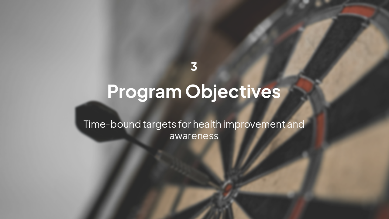 Slide 10 - Section 3: Program Objectives