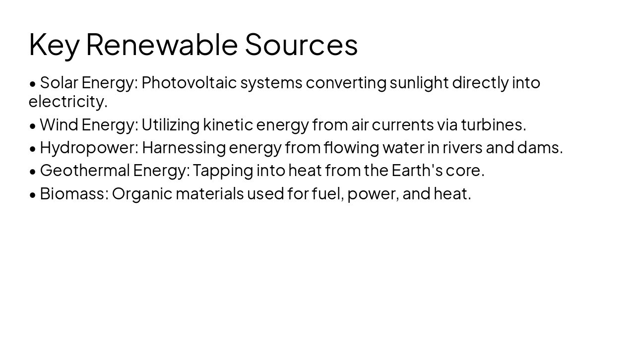 Slide 4 - Key Renewable Sources