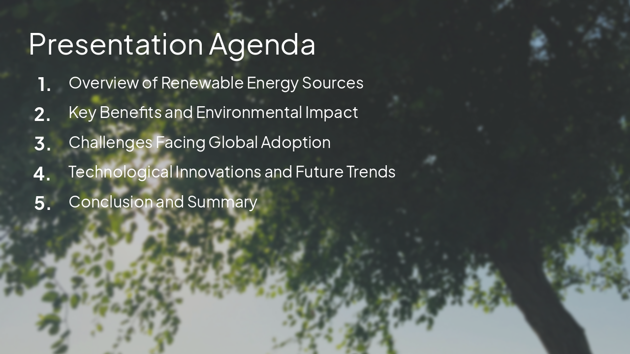 Slide 2 - Presentation Agenda