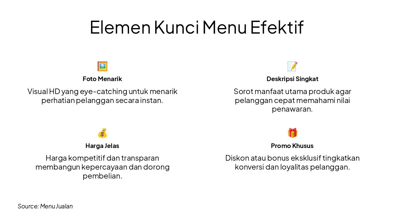 Slide 5 - Elemen Kunci Menu Efektif
