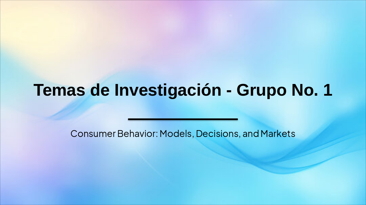 Consumer Behavior Research Topics (30 chars)