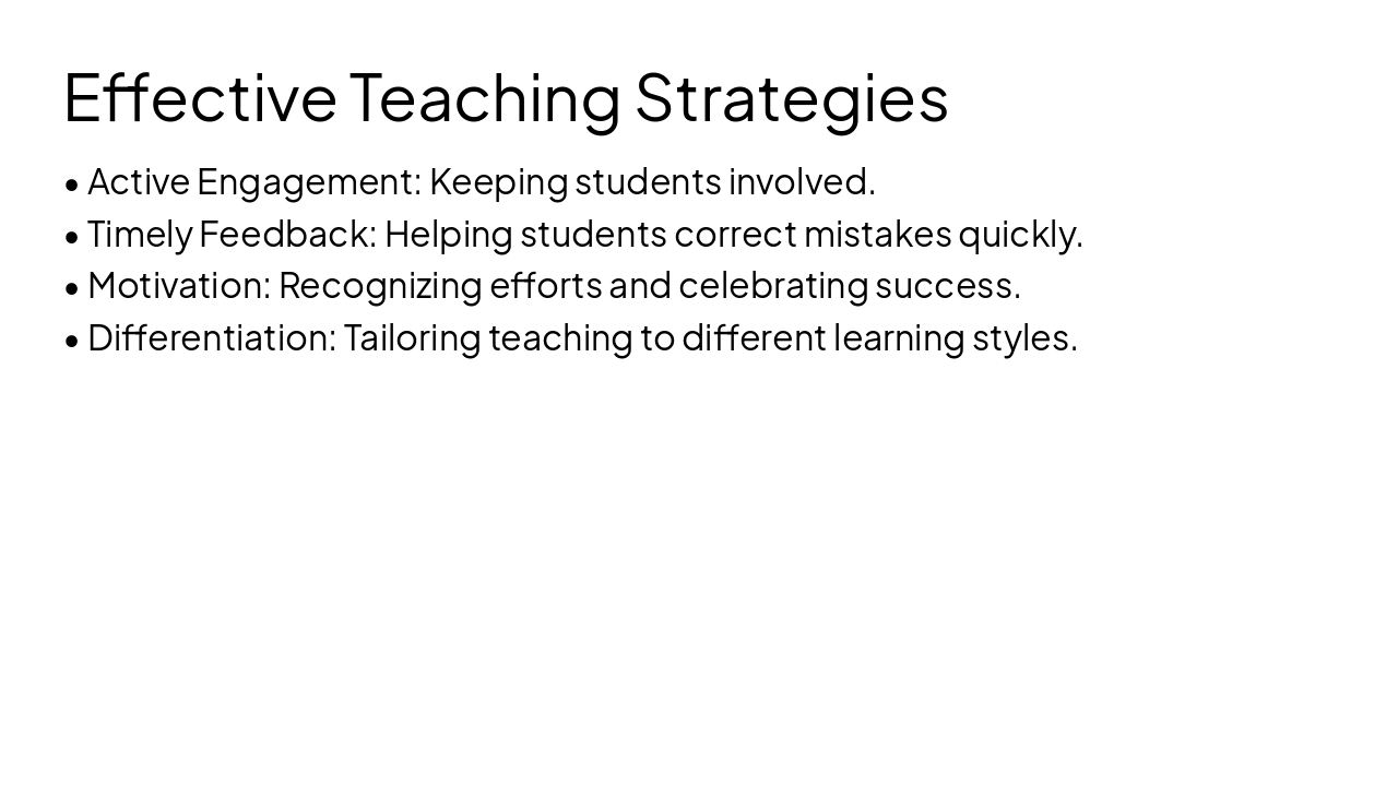 Slide 14 - Effective Teaching Strategies