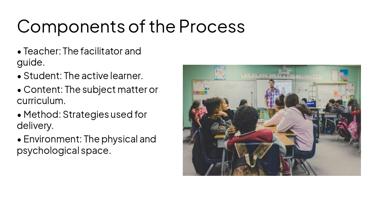 Slide 7 - Components of the Process