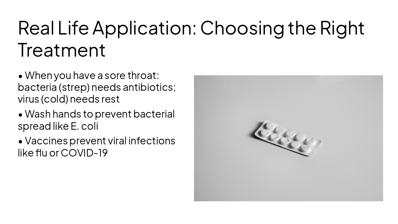 Slide 6 - Real Life Application: Choosing the Right Treatment