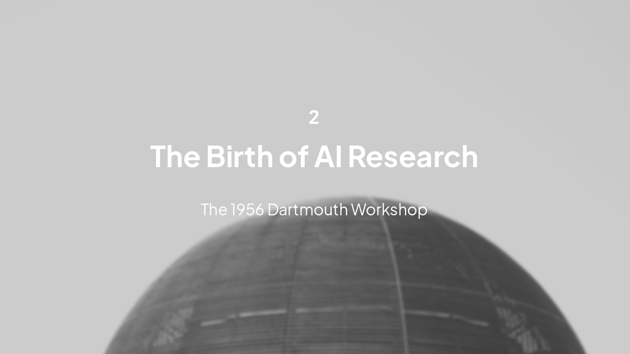 Slide 5 - The Birth of AI Research