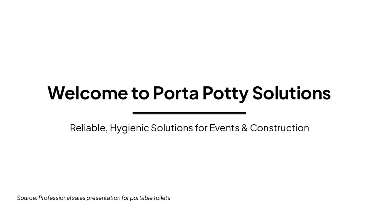 Porta Potty Solutions: Benefits & Partnership