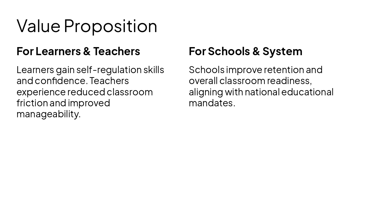 Slide 9 - Value Proposition