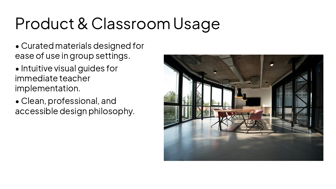 Slide 10 - Product & Classroom Usage