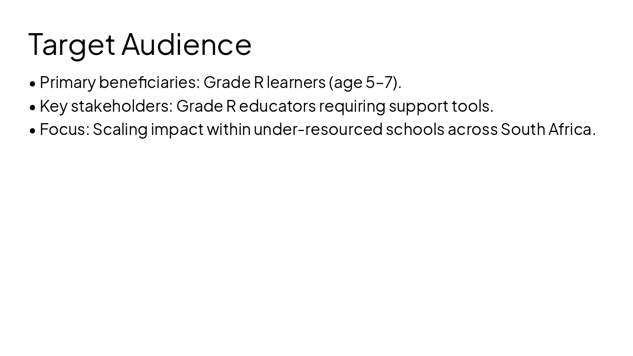 Slide 4 - Target Audience
