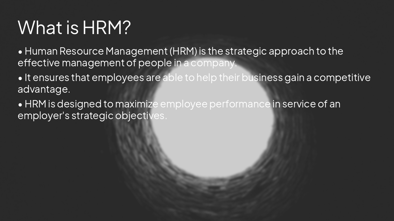 Slide 4 - What is HRM?