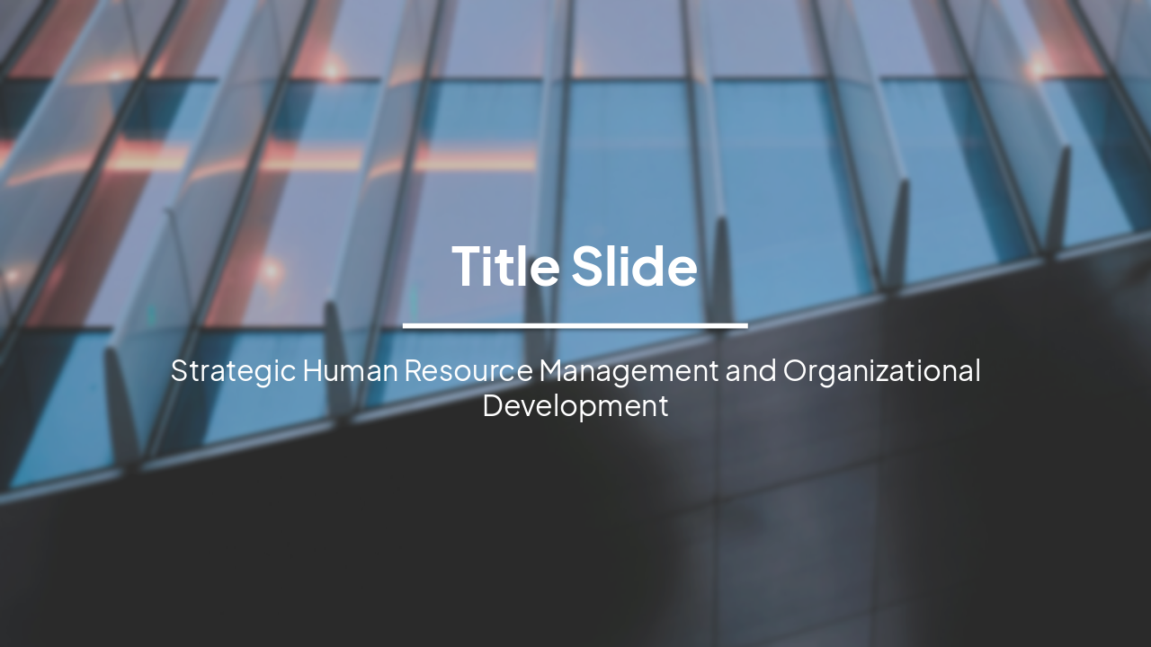 Strategic HRM: Overview and Key Pillars