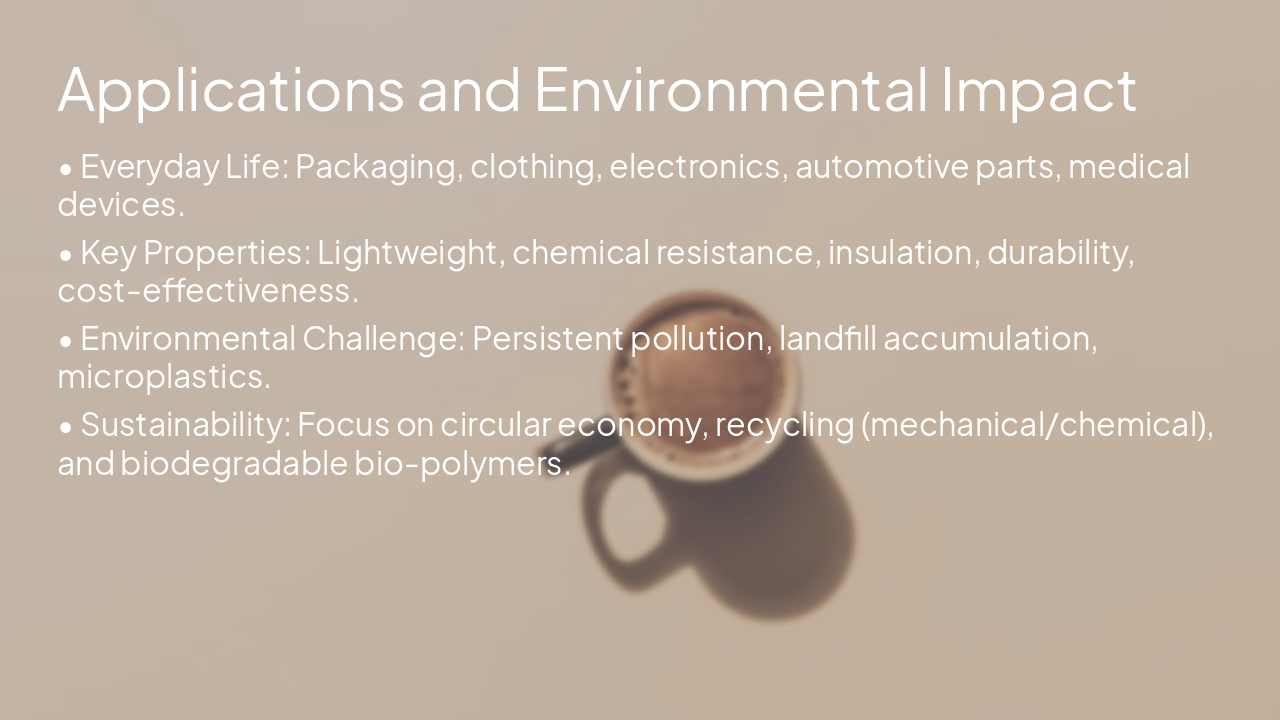 Slide 10 - Applications and Environmental Impact