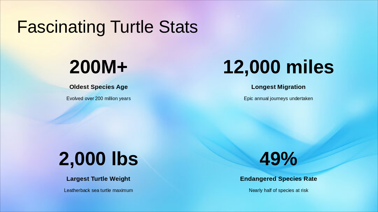 Slide 8 - Fascinating Turtle Stats