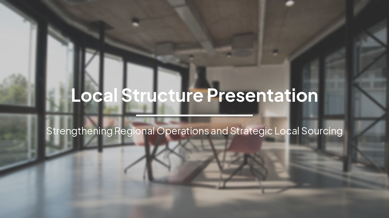 Slide 1 - Local Structure Presentation