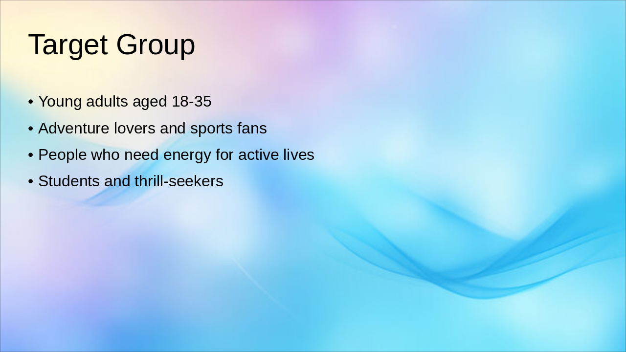 Slide 6 - Target Group