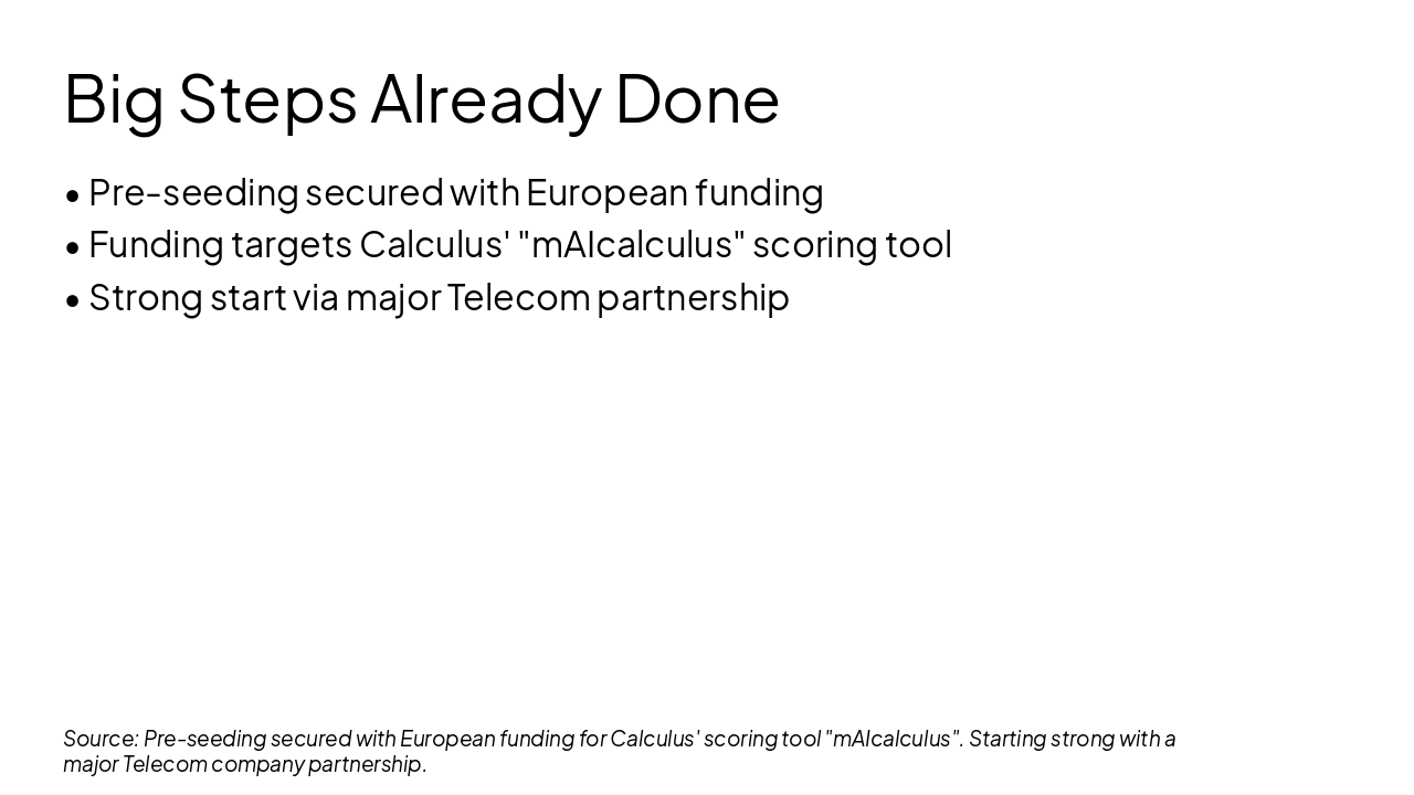 Slide 1 - Big Steps Already Done