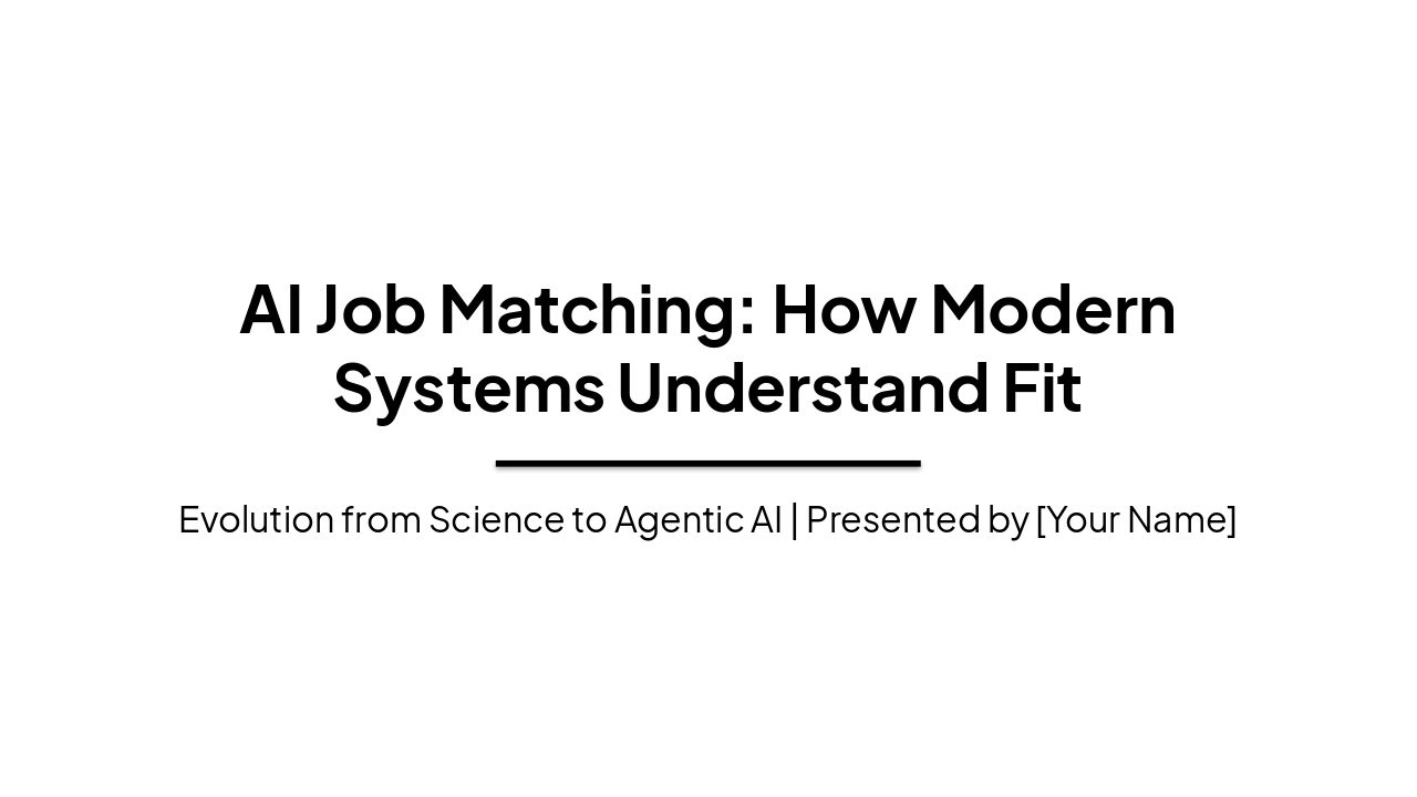 AI Job Matching: Evolution of Fit (34 chars)