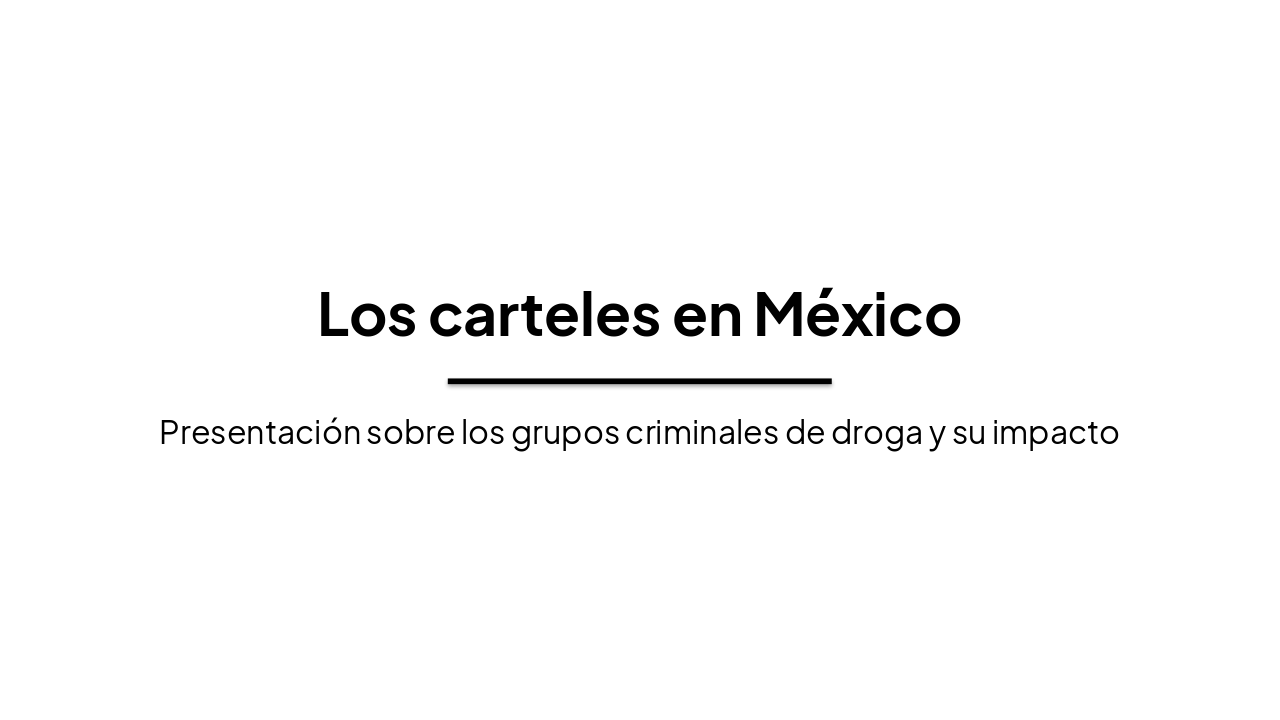 Los Carteles de Drogas en México