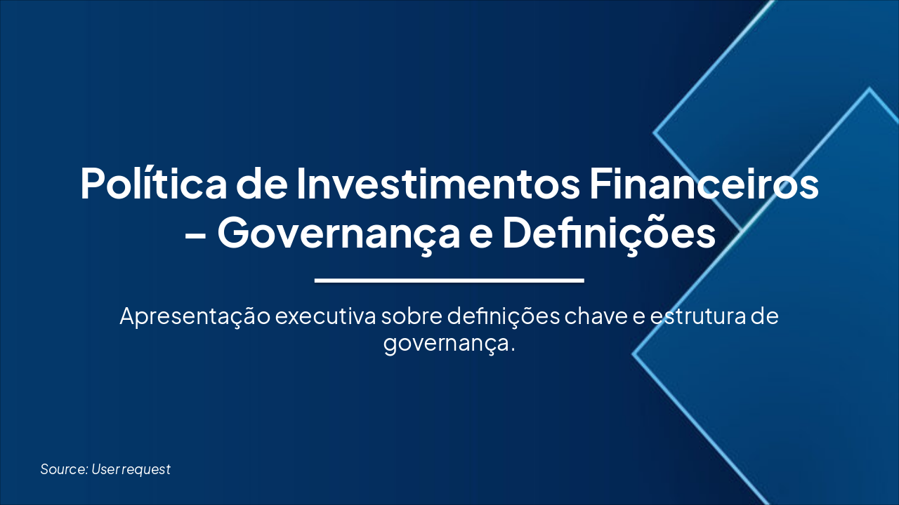 Política de Investimentos: Governança Essencial (42 chars)