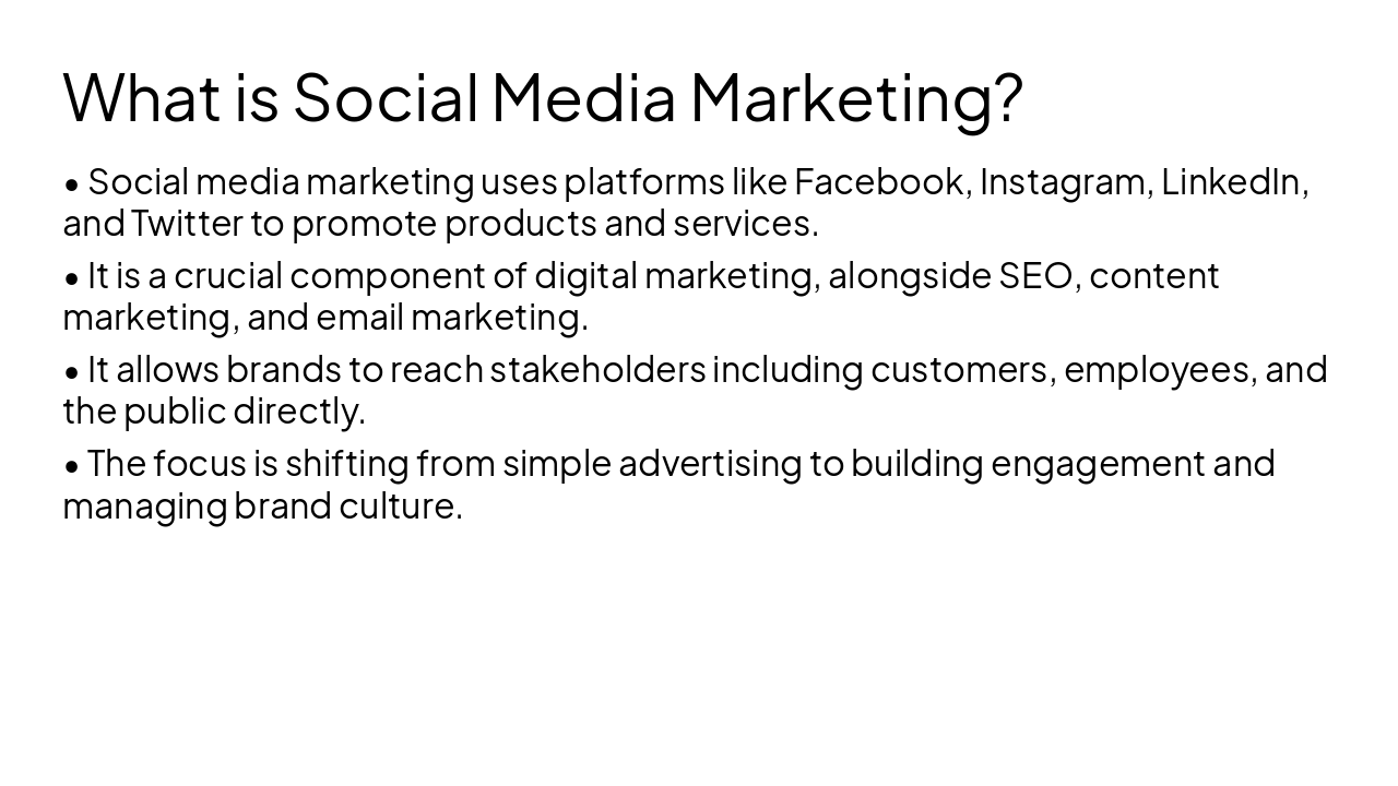 Slide 4 - What is Social Media Marketing?